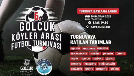 6. Gölcük Köyleri Arası Futbol Heyecanı Başlıyor