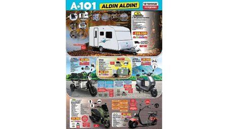 A101 10 Temmuz İtibarıyla Moped, Karavan ve Teknolojik Ürünleri Tüketicilere Sunuyor
