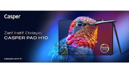 Casper’dan mobil üretkenlikte yeni dönem:  OLED ekran ve ultra hafiflik – Casper PAD Tablet