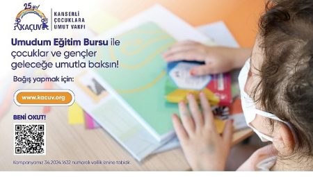KAÇUV “Umudum Eğitim Burs Programı” ile kanser tedavisi gören ve tedavisini tamamlamış çocukların ve gençlerin eğitimleri kesintisiz sürecek!