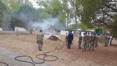 KOBİTEM’in yangın eğitimleri devam ediyor
