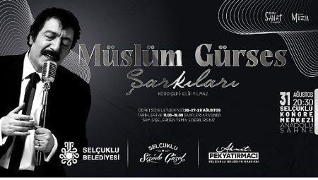 Selçuklu Kongre Merkezi’nde “Müslüm Gürses Şarkıları” Yankılanacak