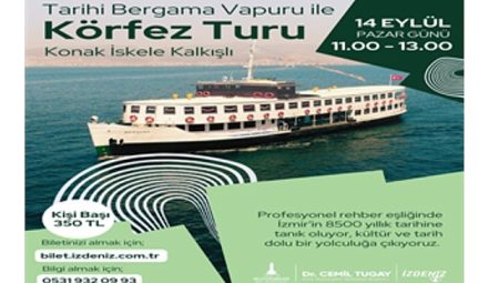 Bergama Vapuru ile İzmir Körfezi’nde Tarihe Yolculuk