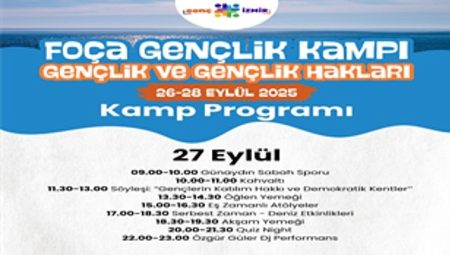 Büyükşehir’den gençlere Foça’da kamp