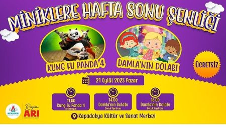 Nevşehir Belediyesi’nden Miniklere Hafta Sonu Şenliği