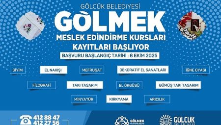 GÖLMEK kurslarında yeni dönem kayıtları 6 Ekim’de başlıyor
