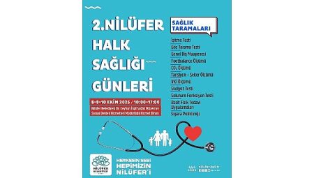 Nilüfer’de “Halk Sağlığı Günleri” başlıyor