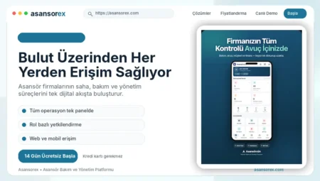 Asansorex.com Bulut Üzerinden Her Yerden Erişim Sağlıyor
