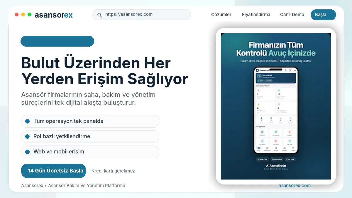 Asansör programı: